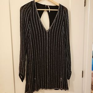 Free People Beaded Embellished Tunic Party Mini